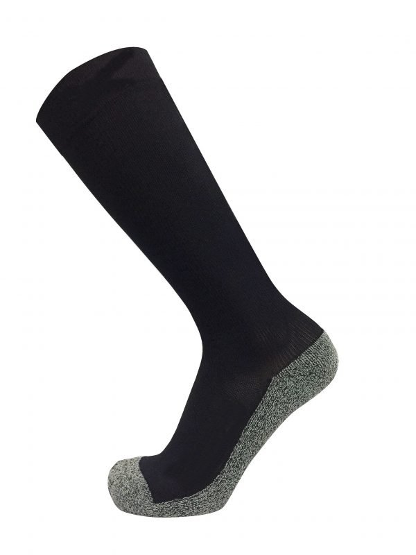 Athletic compression crew socks