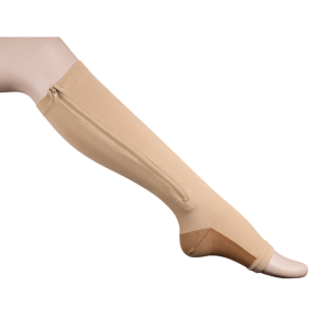 Zipper medical compression socks
