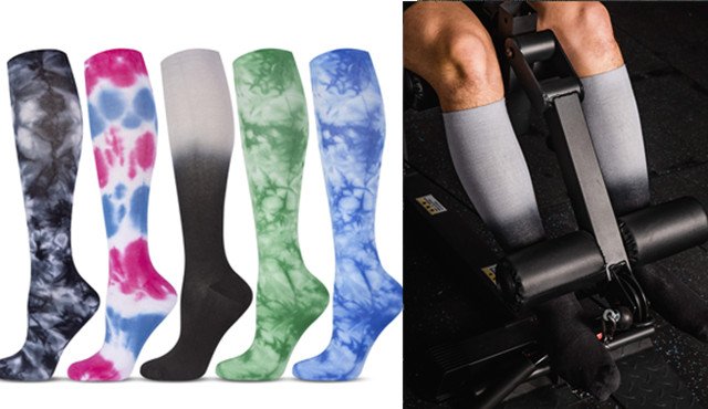 tie dye compression socks max hosiery