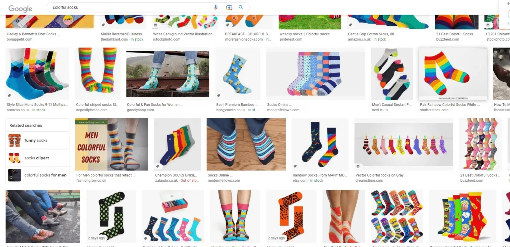 uk colorful socks