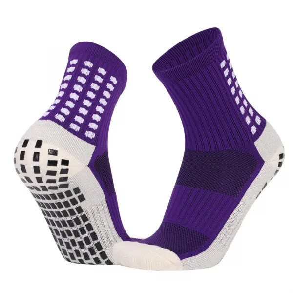 colorful football athletic skid sports grip socks