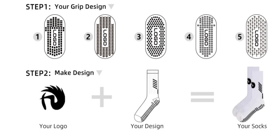 custom football grip socks