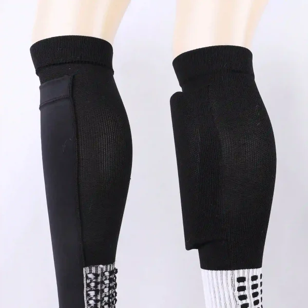 custom football grip socks with shin pad