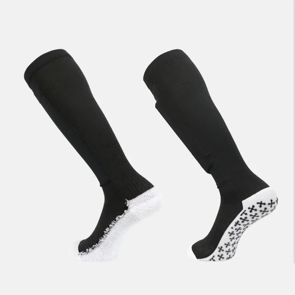 custom football grip socks with shin pad
