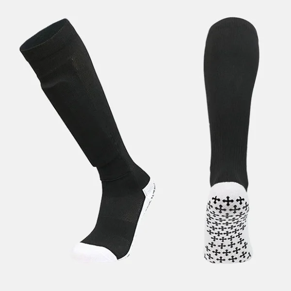 custom football grip socks with shin pad