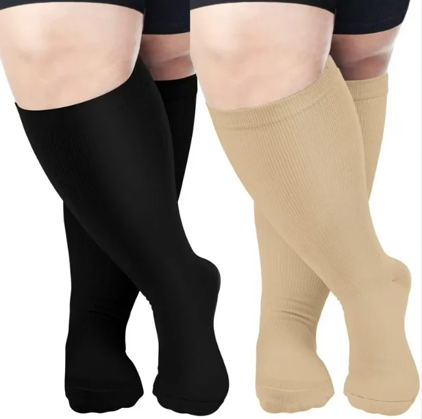 custom wide calf compression socks