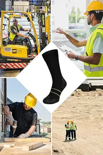 merino wool socks for construction and mining