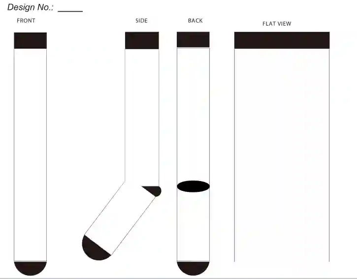 sock mockup model