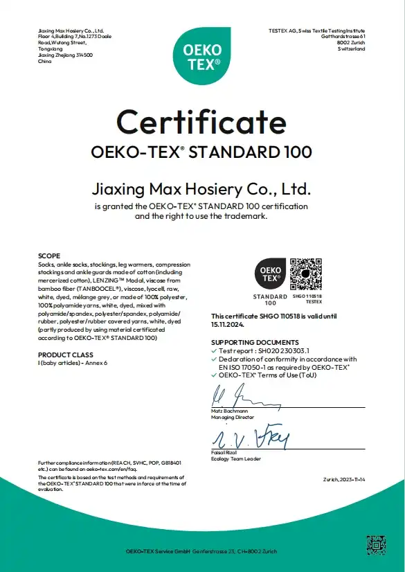 oeko tex certification