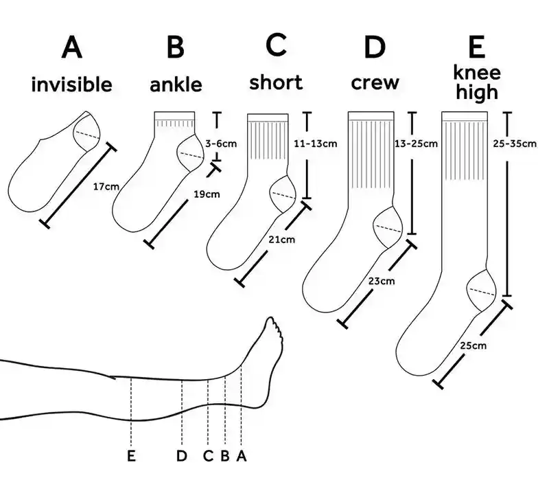 custom length of custom grip socks
