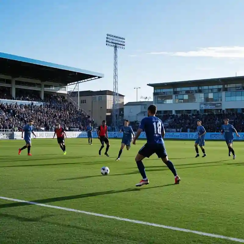 Players in soccer grip socks competing during packed stadium match