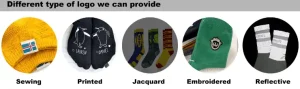 sock logo technique