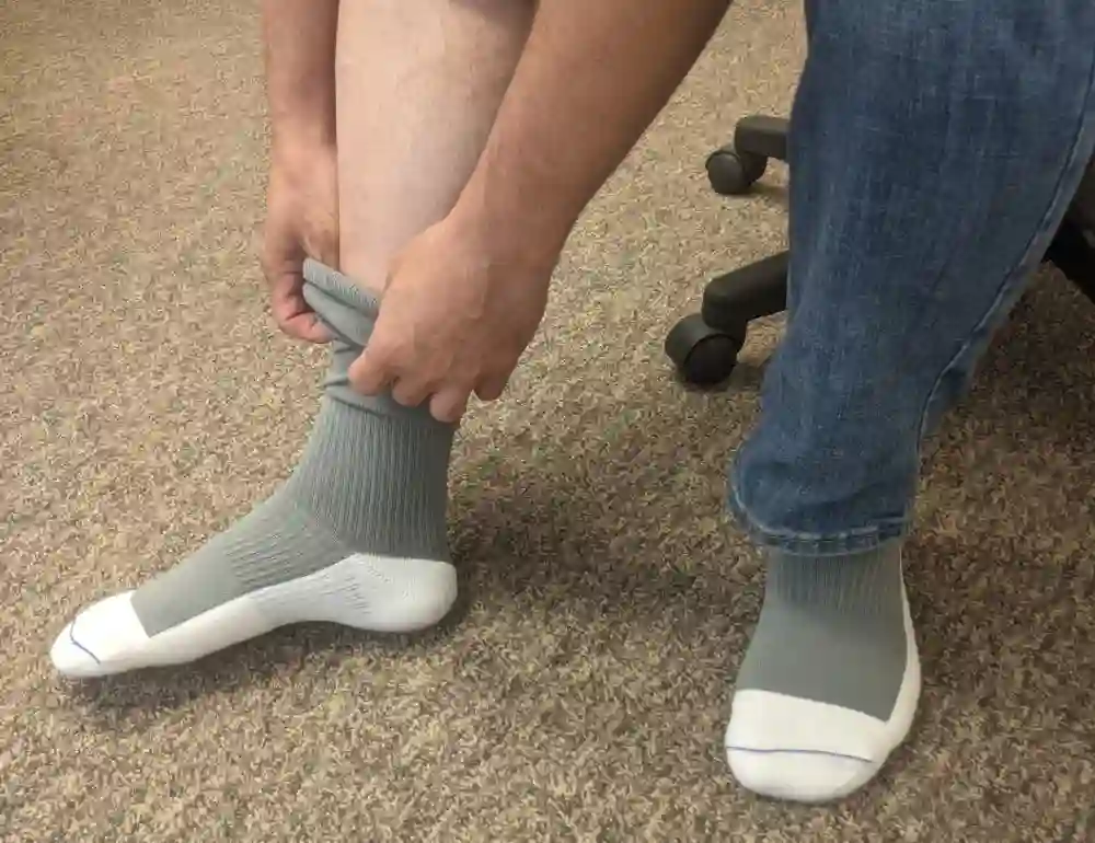 compression sock for sprained ankle
