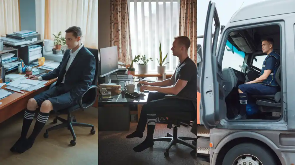 compression socks for office worker driver