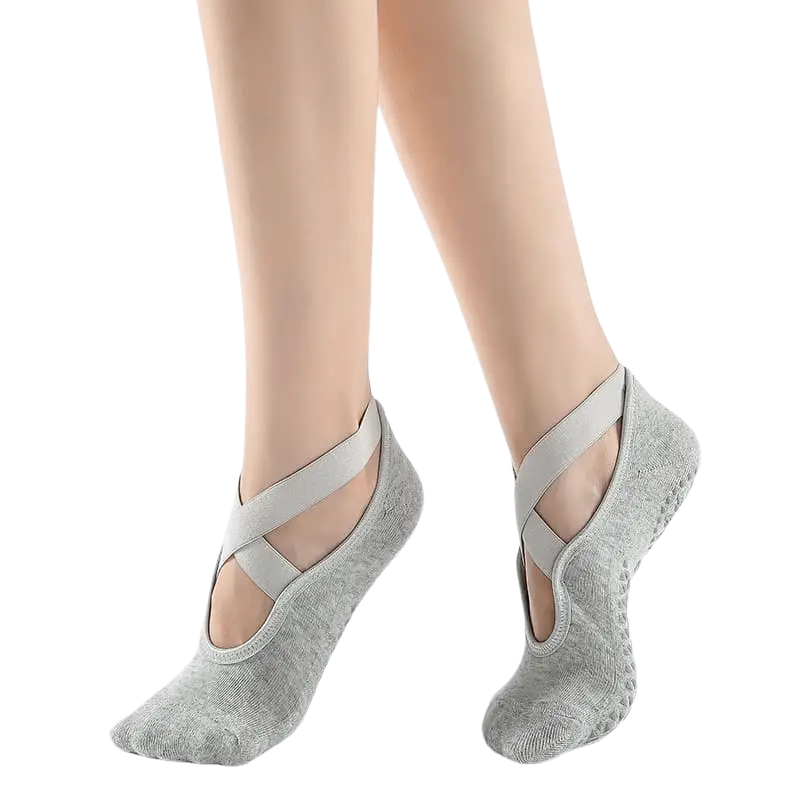 ankle yoga pilates socks with strap