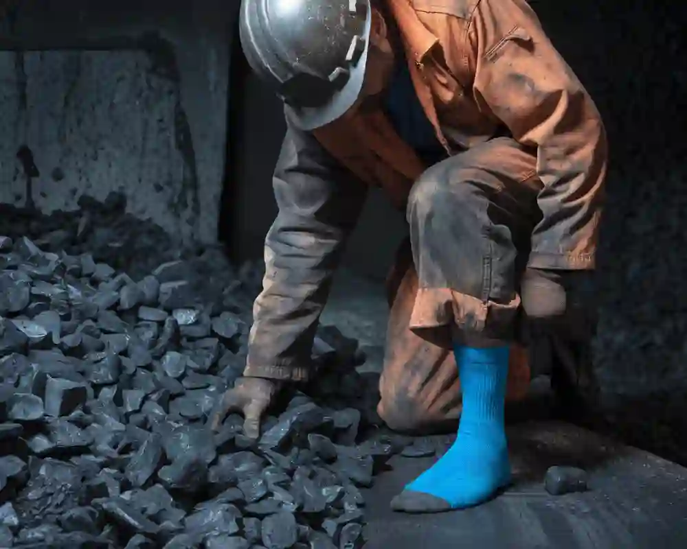 work socks in coal mining industry