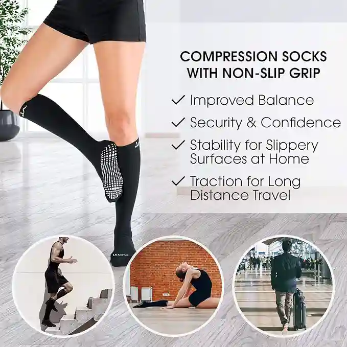 compression socks with grippers