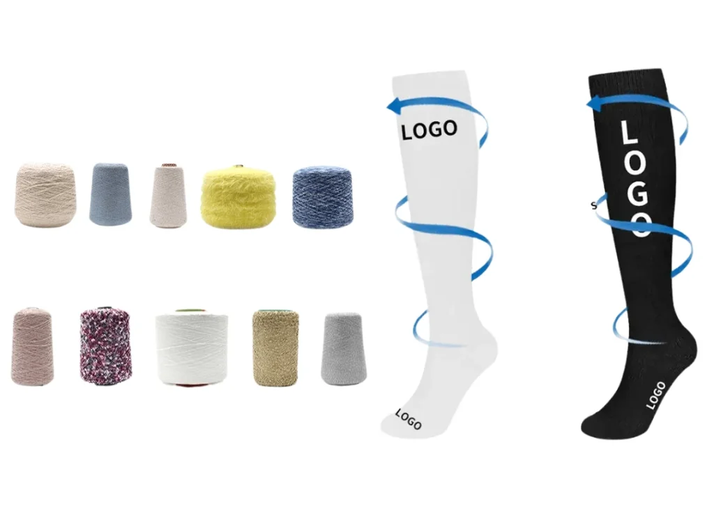 custom materials for compression socks