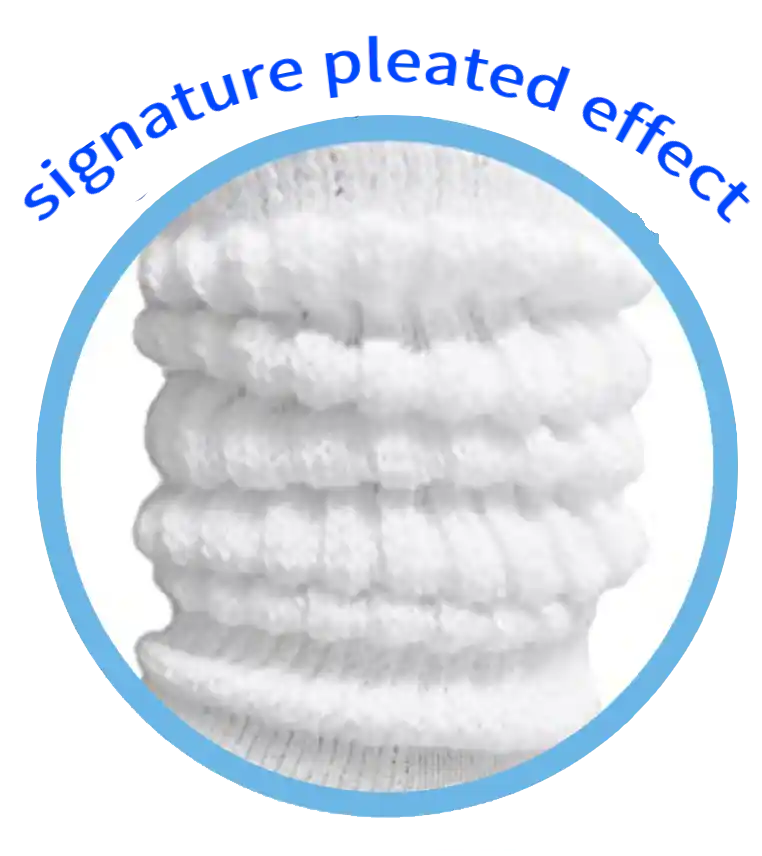 signature pleated effect of slouch socks