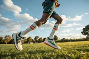 someone wear crew wool socks to sports in summer