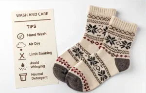 wool socks wash care tips