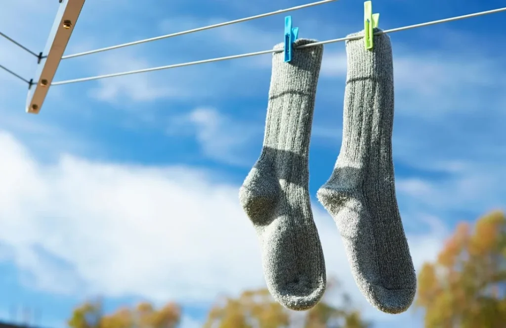 dry wool socks.