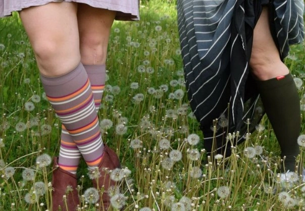 fashion compression socks.