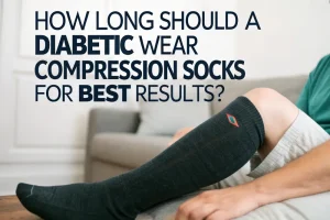 how long should a diabetic wear compression socks