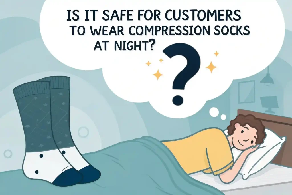 is it safe for customers to wear compression socks