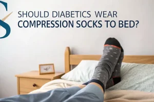 should diabetics wear compression socks to bed