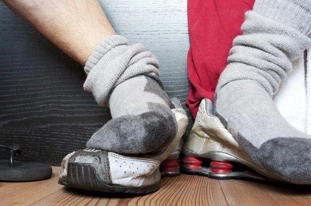 sweaty feet.