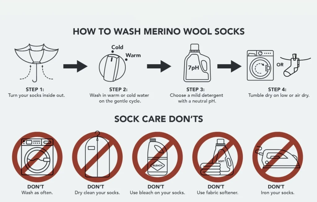 wash wool socks.