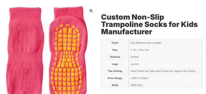 Max hosiery high quality trampoline socks that satisfies multiple uses