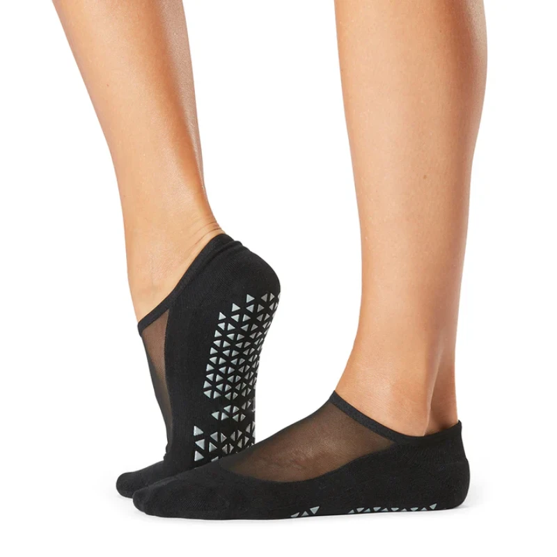 mesh or breathable barre socks
