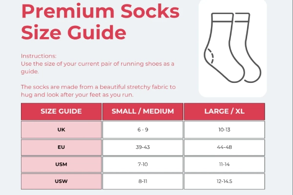 Runner measuring foot size and wearing snug fitting running socks to ensure comfort and blister prevention