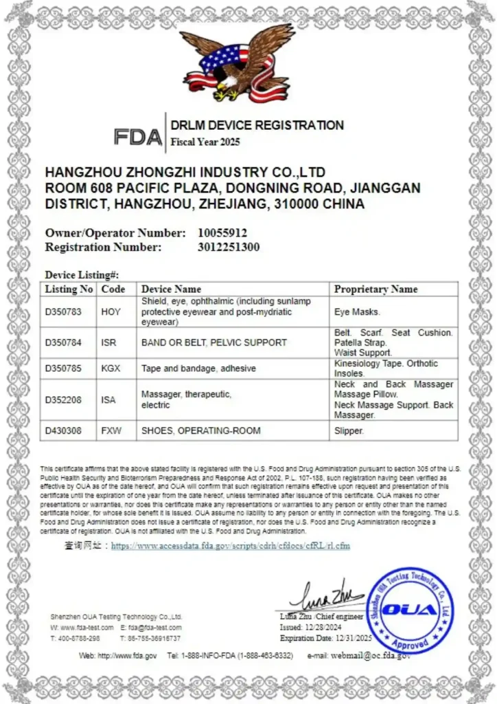 zhongzhi fda 2025.