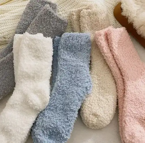 fluffy socks 1.