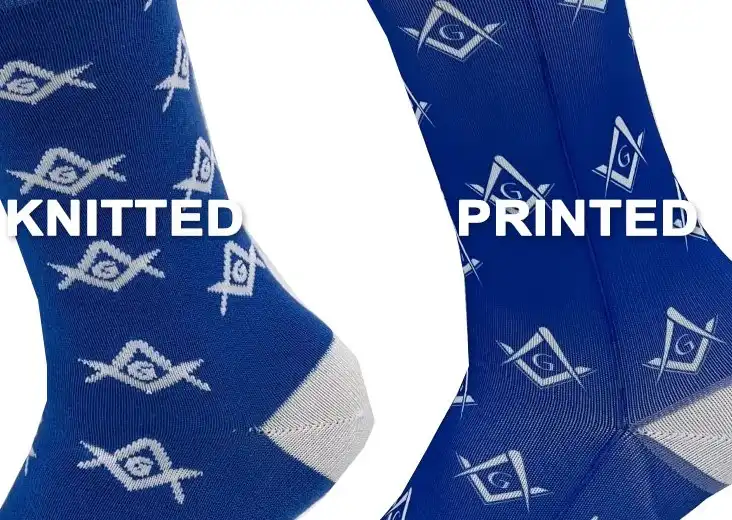 knitted vs printed socks 2.