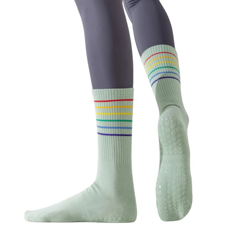 mid calf length yoga socks