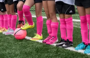 pink football socks 1.