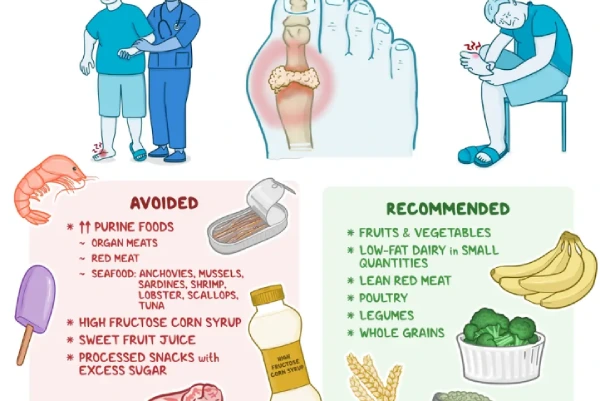 Healthy lifestyle choices like hydration and balanced diet for gout management beyond compression socks