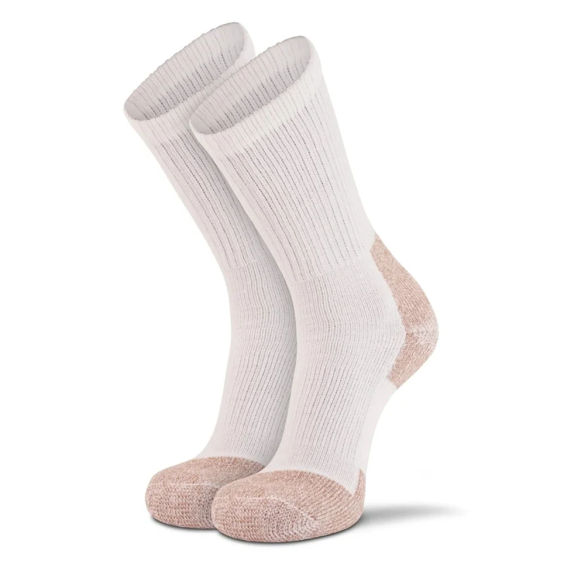 Padded steel-cap crew sock for added comfort and protection in demanding work environments.