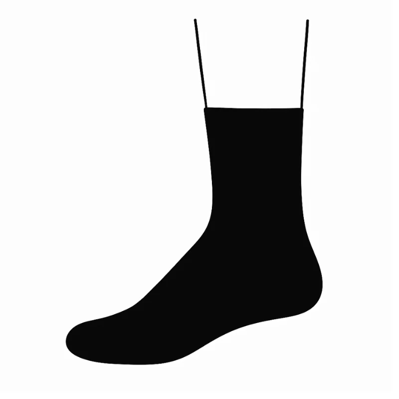 Custom diabetic socks quarter length design for comfortable support and secure fit.