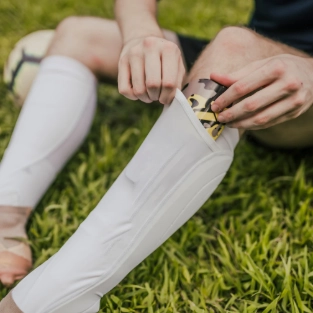 shin guard with socks 2