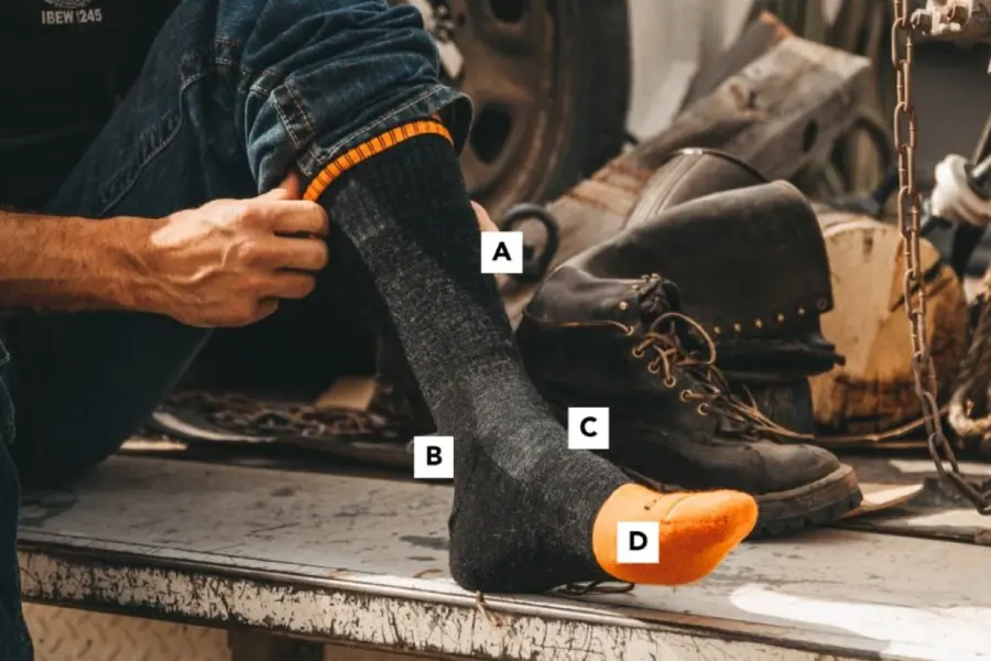Work boot socks