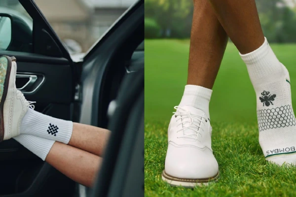 Comparison of crew and ankle golf socks highlighting fit and coverage for golfers