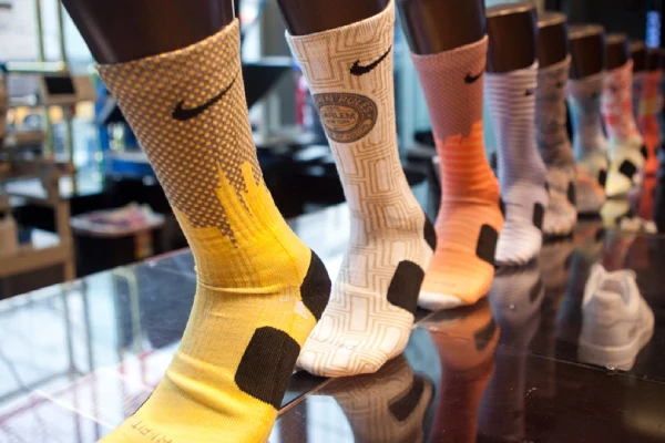 Nike elite basketball socks display