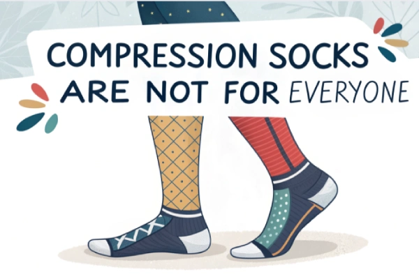 Compression socks are not for everyone