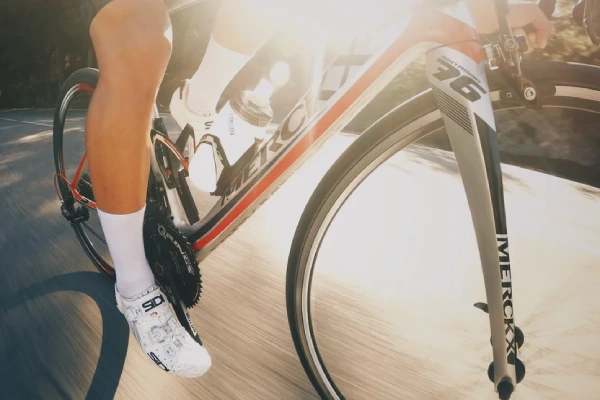 Anti slip cycling socks