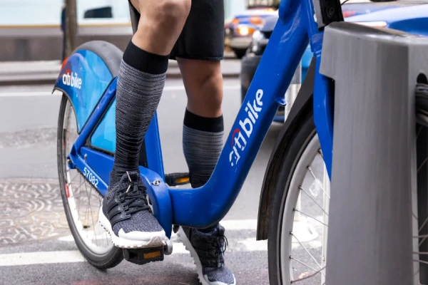 Compression cycling socks
